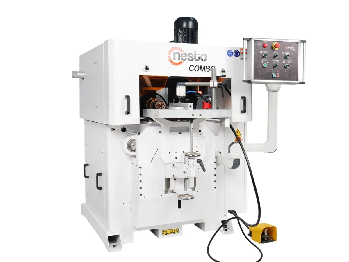Combo Pneumatic End Cut-off, Moulding and Boring Machine
