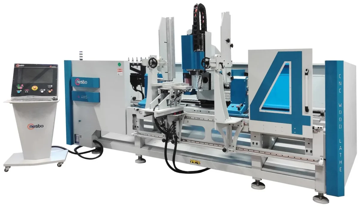 4 Axis Pro Cnc Wood Lathe Machine