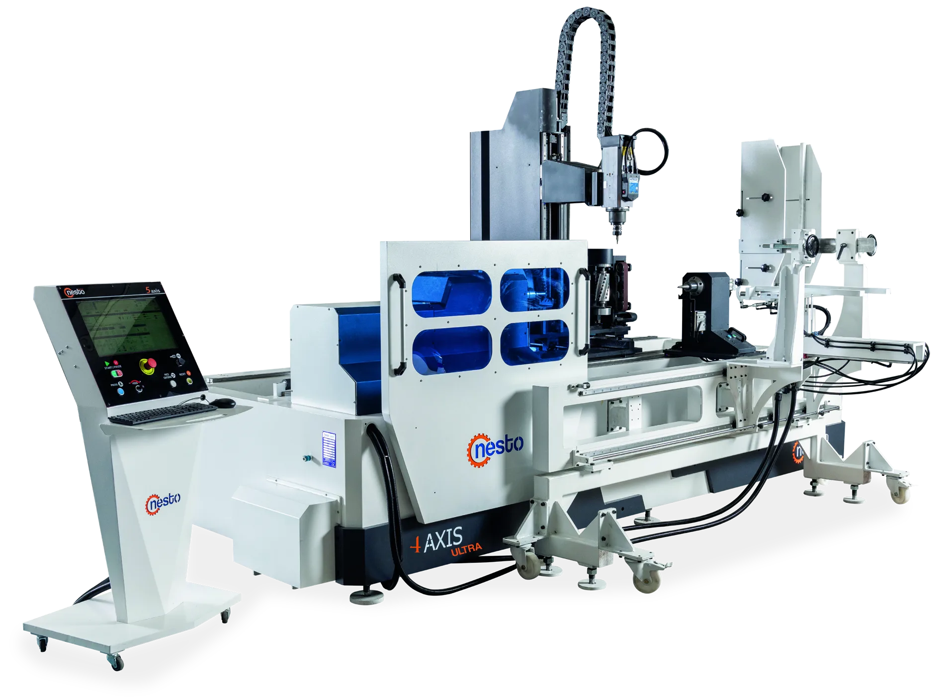 Torno CNC Ultra de 4 Ejes para Madera