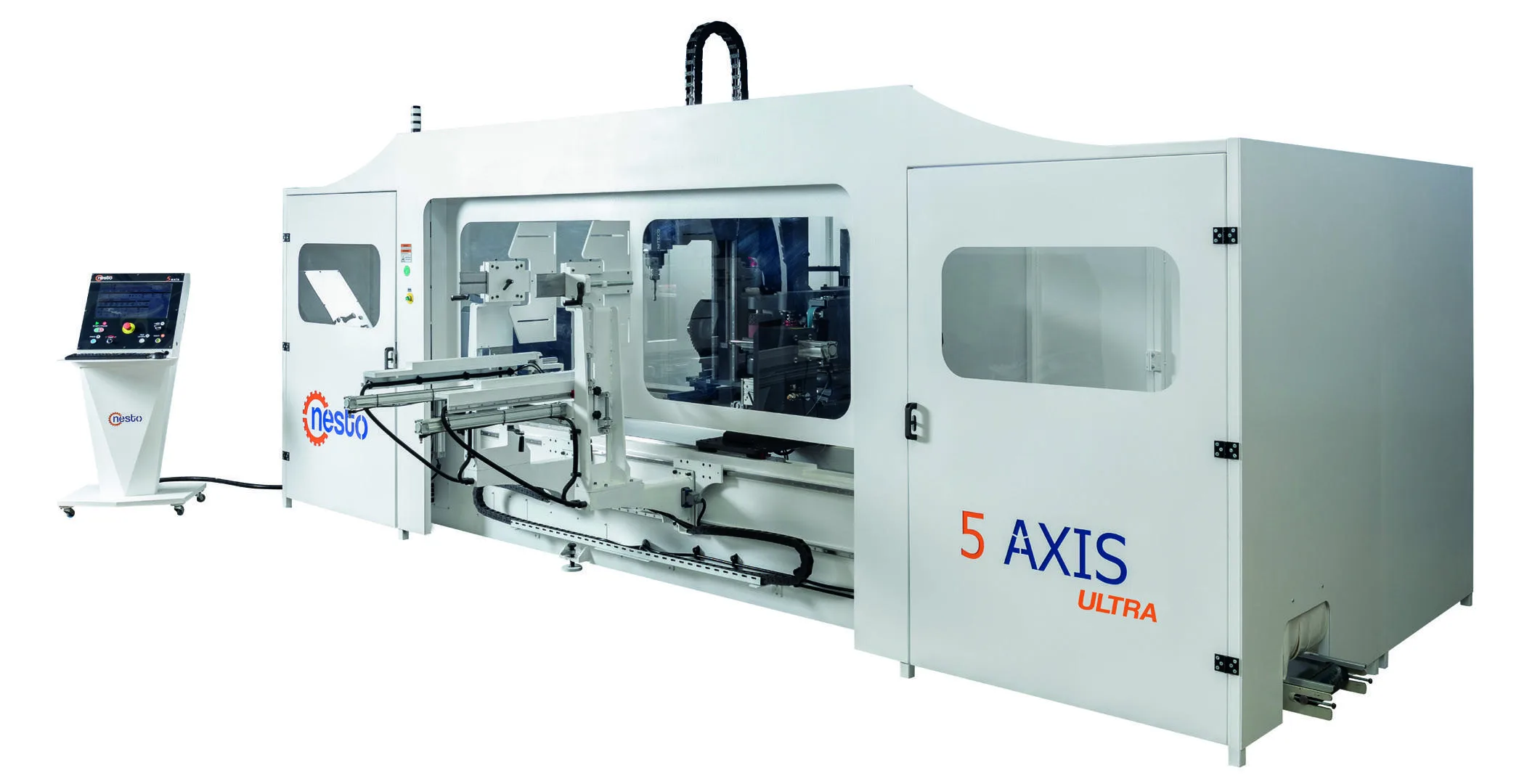 Torno CNC Ultra de 5 Ejes para Madera