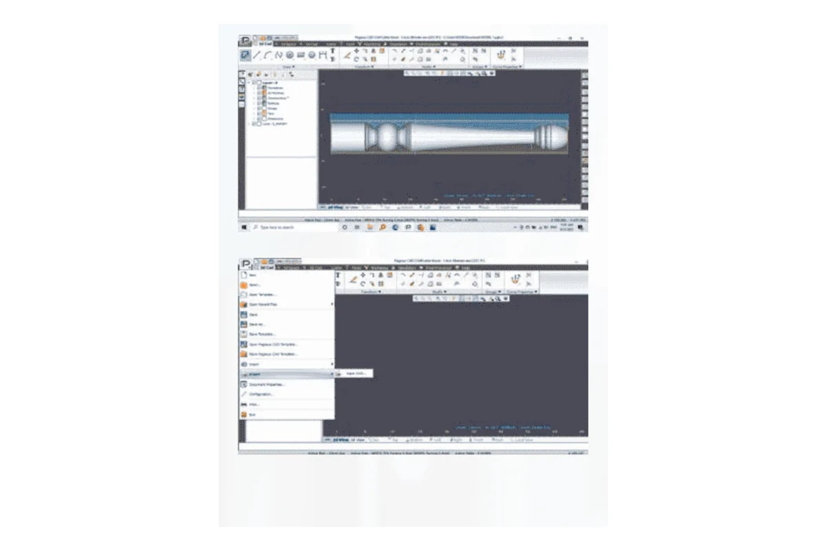 Flujo Pegasus CAD/CAM de 5 ejes