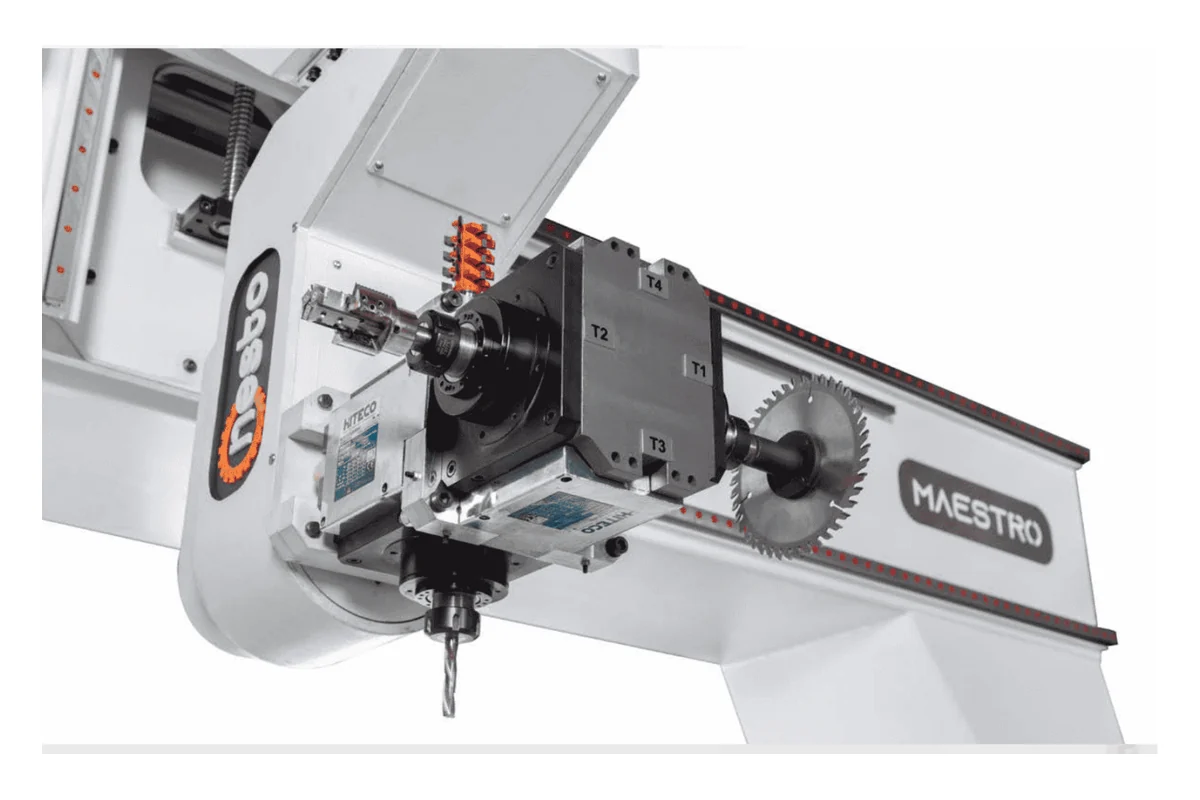 Hiteco 2+2 head for multi-direction machining