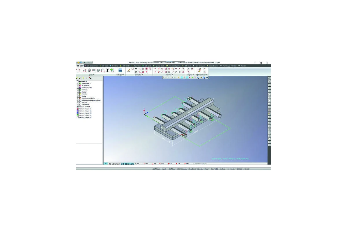 CAD/CAM programming and 3D simulation