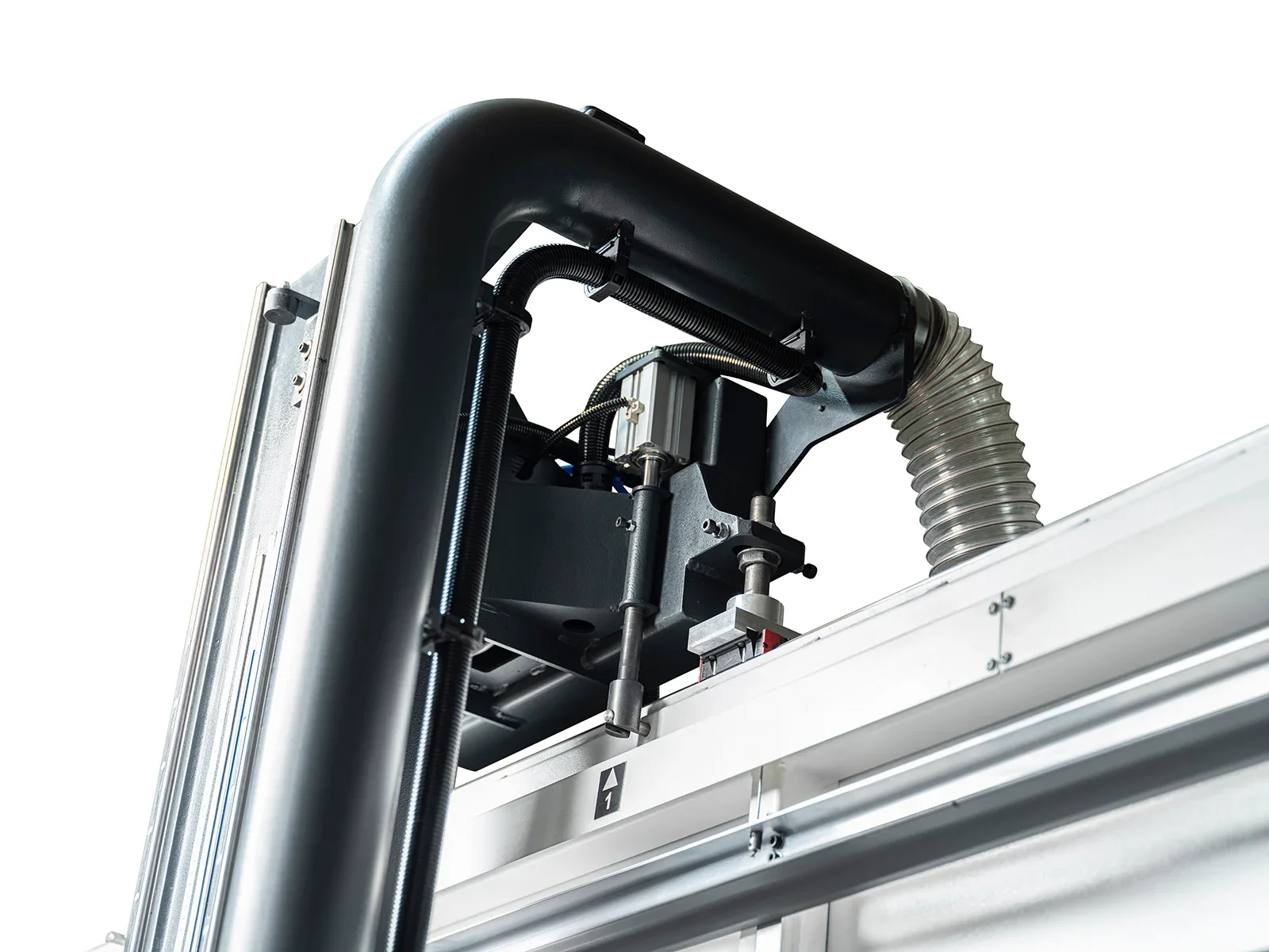 Pneumatic locking for stable positioning