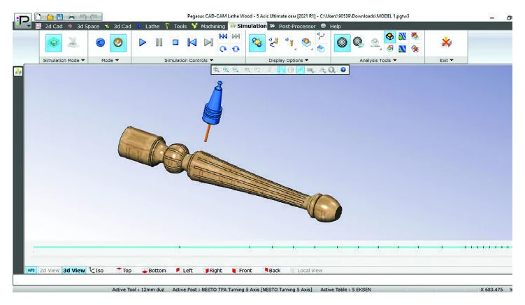 Pegasus 2-Axis CAD/CAM workflow