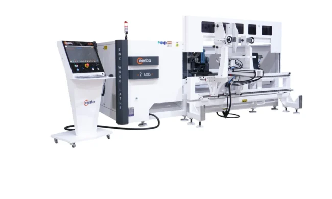 2-Axis Ultra CNC Wood Lathe Machine – machine view
